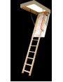 55x111 cm (patalpos aukštis H iki 280 cm) Sudedami segmentiniai palėpės laiptai su medinėmis kopėčiomis LWK Plus