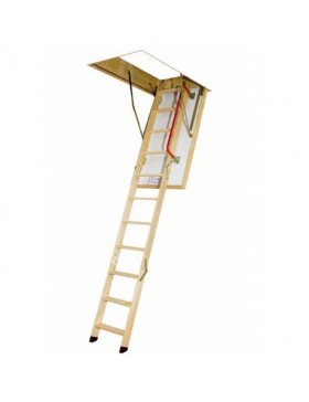 70x120 cm (patalpos aukštis H iki 280 cm) Sudedami segmentiniai palėpės laiptai su medinėmis kopėčiomis LWZ Plus
